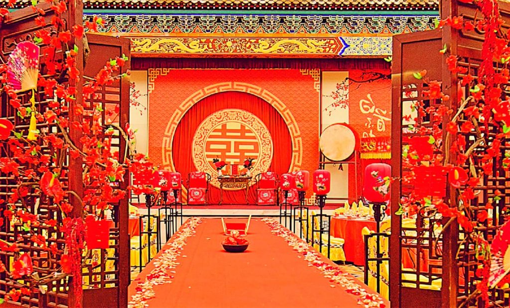 Oriental wedding decor